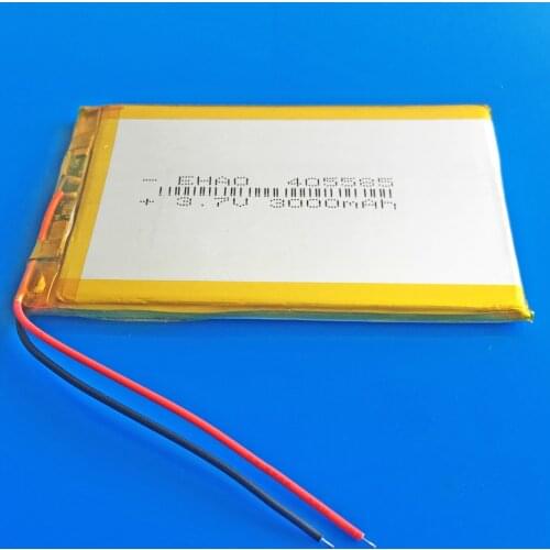 3.7V 3000mAh 405585 lipo polymer lithium rechargeable battery li ion for GPS navigator DVD PDA PAD power bank e-book camera