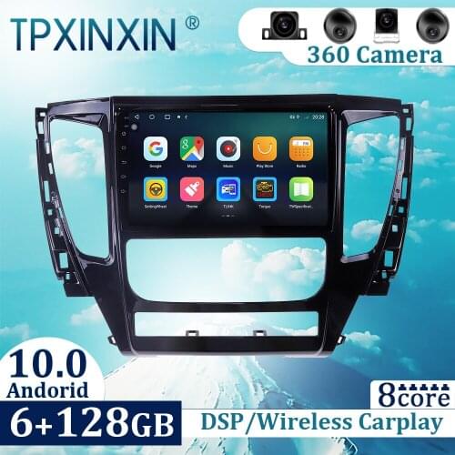 6+128GB For Mitsubishi Pajero 2016-2018 Android 10 Carplay Radio Player Car GPS Navigation Head Unit Car Radio with Screen