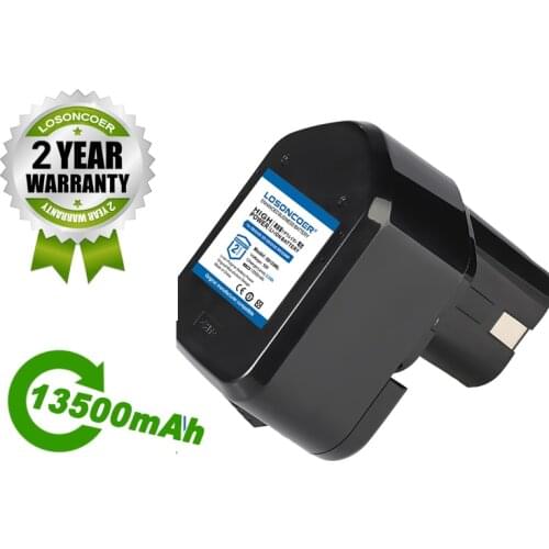 LOSONCOER Battery 13500mAh Battery For Hitachi EB1214S 12V EB1220BL EB1212S WR12DMR CD4D DH15DV C5D , DS 12DVF3