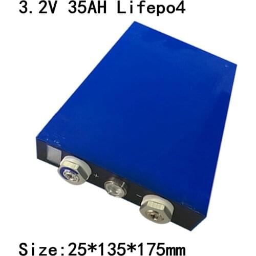 High Capacity 3.2v 35ah Lifepo4 Battery Cells 3.2v 30Ah Lifepo4 High Discharge 90A Battery for Electric Motor Battery Pack Diy