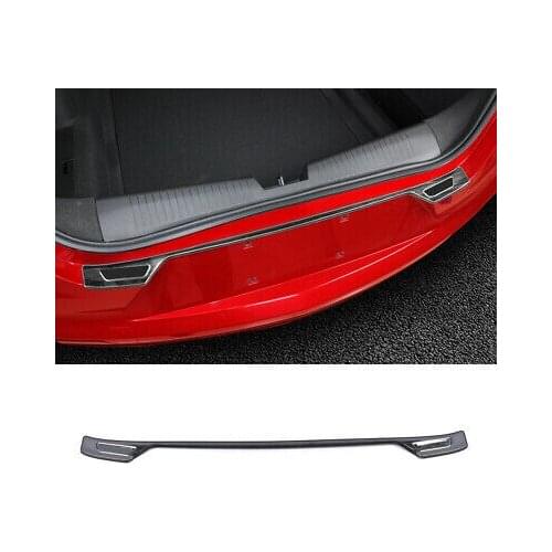 Accessories Steel Black Outer Rear Bumper Guard Plate Trim For Cadillac CT4 2020