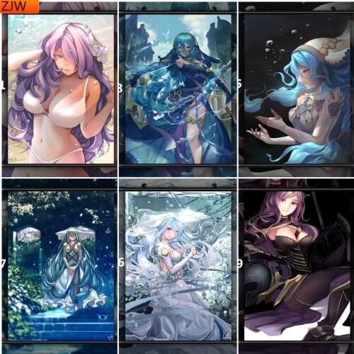 Diamond Painting Fire Emblem Hero Aqua Diamond Mosaic Full Diamond Embroidery Cross Stitch Kits Home Decoration