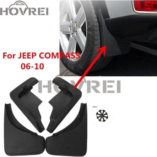 Car Mudguards For JEEP COMPASS 2006 2007 2008 2009 2010 Mud Flaps mudguard Splash Guard fender mudflaps 4pcs/set