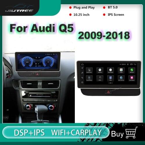 10.25 Inch Anti-glare Screen Android Car Radio For Audi Q5 2009-2018 Navigation Multimedia Player Carplay Stereo Receiver