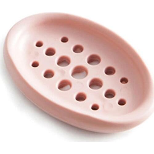 Soap Holder Simple Bottom Draining Holes Soap Holder Soapbox Toilet Bathroom Accessories
