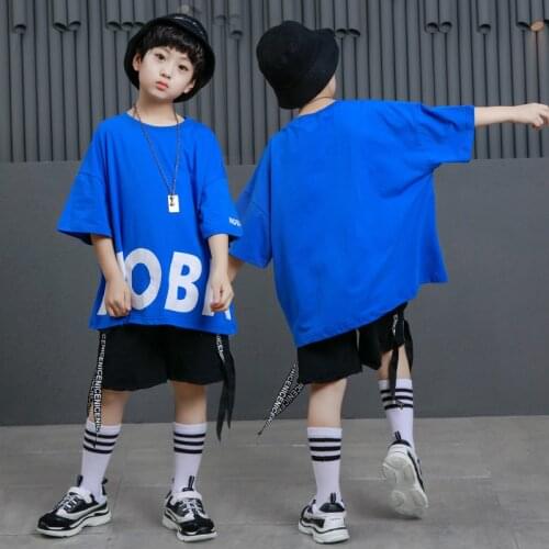 Kids Hip Hop Clothing Loose Tank Top Casual Shorts for Girls Boys Jazz Dance Costumes Children Modern Ballroom Dancing Clothes