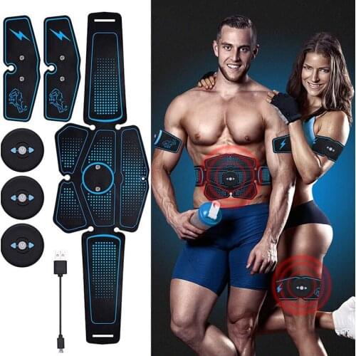 EMS Muscle Stimulator Abdominal Muscle Trainer Electrostimulation Vibrating Exercise Vibration Body Slimming Machine Home Gym