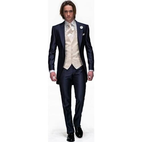 Hot Sale Classic Groom Tuxedo Groomsmen 6 Styles Wedding/Dinner/Evening Suits Best Man Bridegroom (Jacket+Pants+Tie+Vest) B142