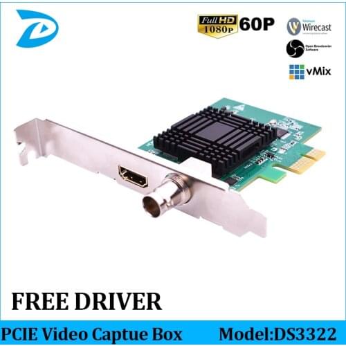 Full HD 1080P HDMI SDI Capture Card PCIe Game Capture PCI-E HD Video Audio Grabber HDMI /SDI To PCI PCIe For Windows, Linux