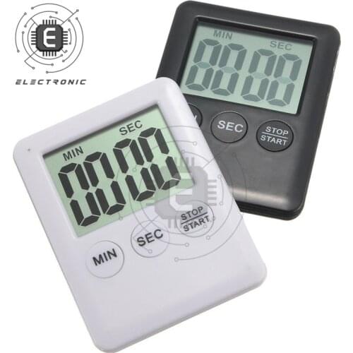 Super LCD Digital Display Kitchen Electronic Timer For Cooking Shower Study Stopwatch Countdown Alarm Clock