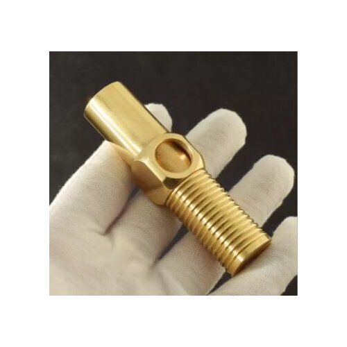 CNC Handmade originality brass screw oil lighter，Retro Retractable Windproof Gasoline kerosene Lighter