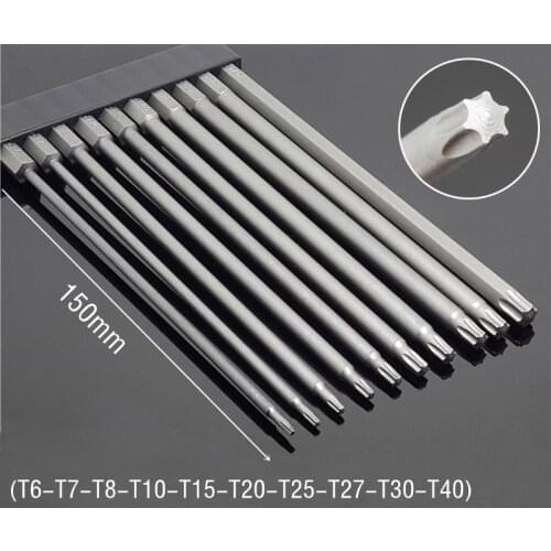 8/10Pcs Set Security Bit Set Tamper Proof Screwdriver Drill Bit Screw Driver Bits Hex Torx Flat Head 1/4" Driver Bits Hand Tools