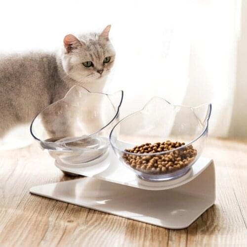 Non-Slip Double Cat Bowl Dog Bowl With Stand Pet Feeding Cat Water Bowl For Cats Food Pet Bowls For Dogs Feeder Product Supplies