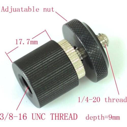 3/8"-16 female to 1/4 unit male Convert Screw Adapter for camera tripod monitor