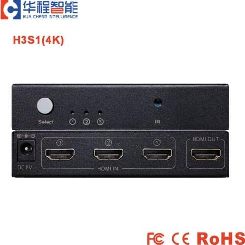 4K HDMI Switch 3 in 1 Out 3 Port HDMI Switcher Selector Supports 3D HDCP HDMI 1.4 HDR For Fire Stick HDTV PS4 Game Consoles PC