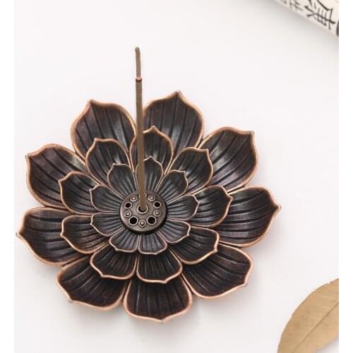 Incense Stick Holder Round Plate Buddhism Insense Ash Catcher Joss Cone Insence