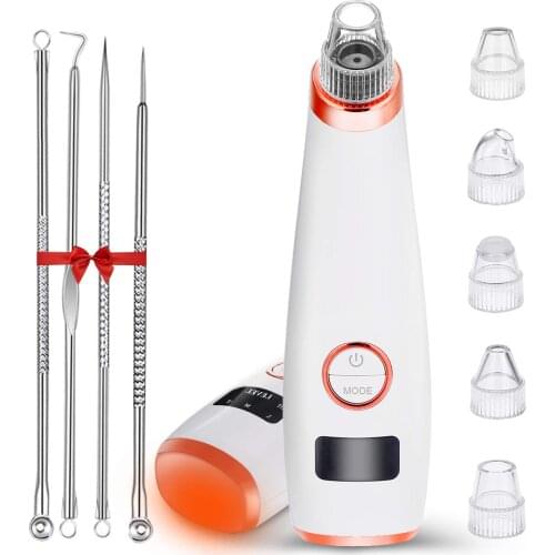 Blackhead Remover Vacuum Nose Cleaner With Hot Compress Beauty T Zone Acne Removal Tools Face Deep Pore Cleaner Skin Care Tools