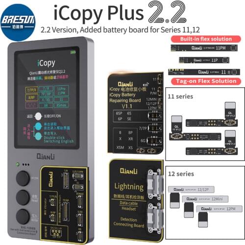 Original Color Repair Programmer for Qianli iCopy Plus LCD Screen iPhone 11 Pro Max XR XSMAX XS 8P 8 7P 7 Vibration/Touch Repair