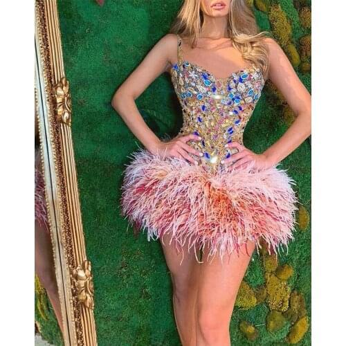 2021 Sexy Hollow Out Diamonds Celebrity Evening Party New Summer Fashion Mini Club Dresses