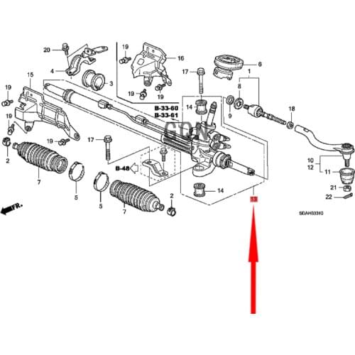 Steering gear 2015-Hon daA CCO RD steering gear assembly steering gear power steering pump steering oil pump
