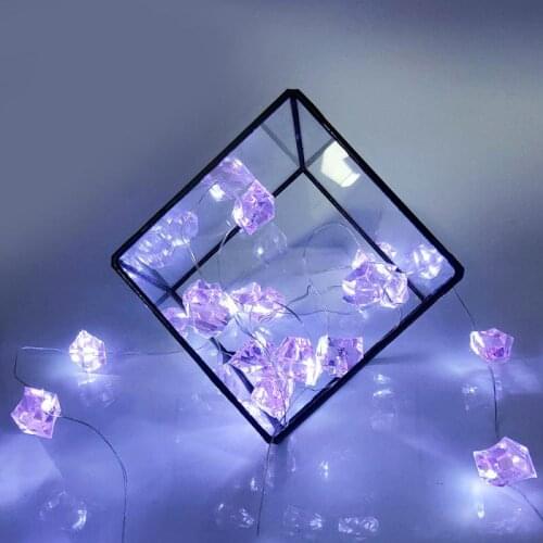 LED Light Fluorite String Lamp Timing Remote Fairy Garland Bedroom Living Room Christmas Lights Garden Courtyard Lamp Decoration