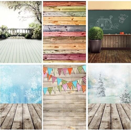 Vinyl Custom Photography Backdrops Props Flower Wood Planks Photo Studio Background 1911 CXZM-31