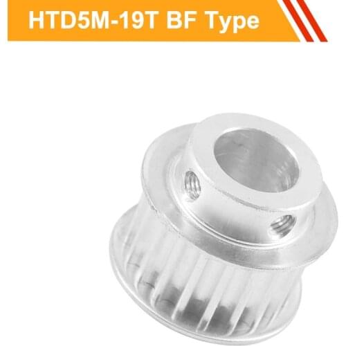 HTD5M Timing Pulley 19Teeth Tooth Belt Pulley 16mm/21mm Belt Width 6/8/10/12/16/17mm Bore 5M-19T CNC Belt Pulley