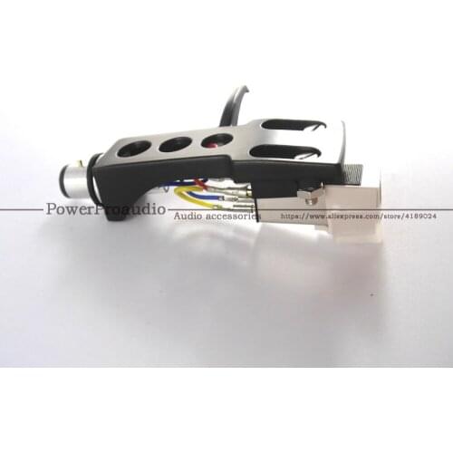 1Set Magnetic Cartridge Stylus + Turntable Headshell 4 Pin Contacts For Phonograph Turntable Gramophone LP Vinyl Needle