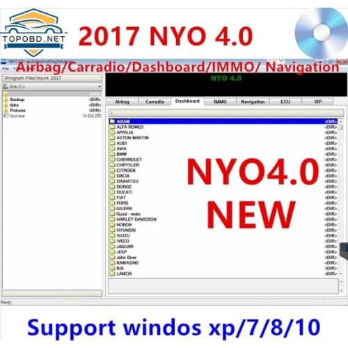 2017 NYO 4 full Database Airbag Car Radio Dashboard IMMO Navigation free shipping