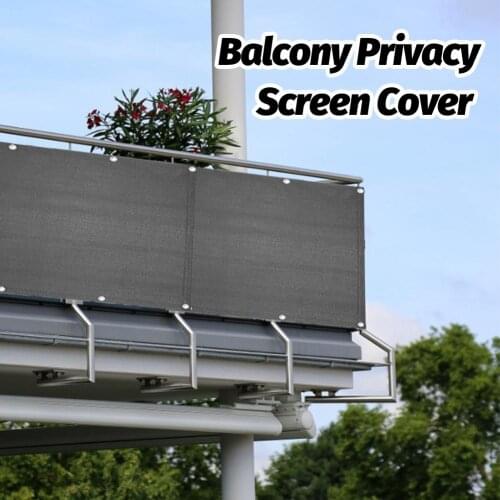 2021 Balcony Garden Fence Cover Shelter Privacy Screen Sewing Buckle Outdoor Awning Wind Sunshade Net For Balcony Swimming Pool