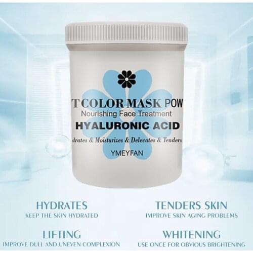 250g/Jar Crystal Hyaluronic Acid Powder Mask Facial Mask Moisturizing Hydrating Tender Skin Care Beauty Hydrojelly Masque Poudre