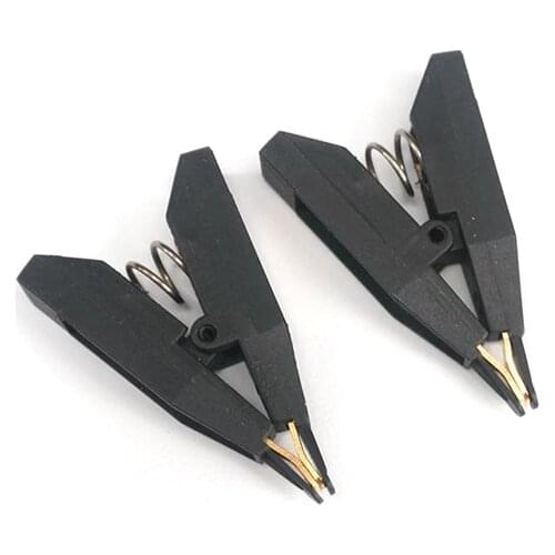 2x Mini Kelvin Clip Four Line Test Clip Alligator Clip Clamps The LCR Milliohm Electric Test Clip CL4875K