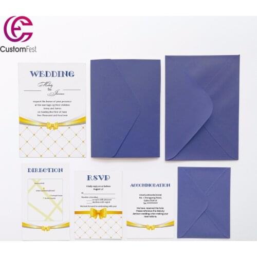 30pcs/lot personalized pocket card set pocket envelop+matching envelop+card+RSVP free shipping PKEE017V103