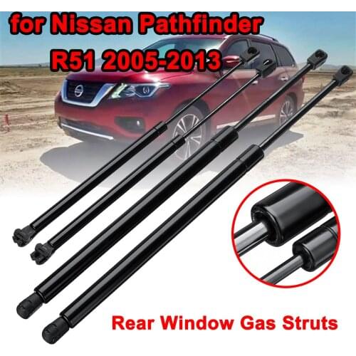 4pcs Car Rear Window Tailgate Boot Gas Struts Support Bar For Nissan Pathfinder R51 2005 2006 2007 2008 2009 2010 2011 2012