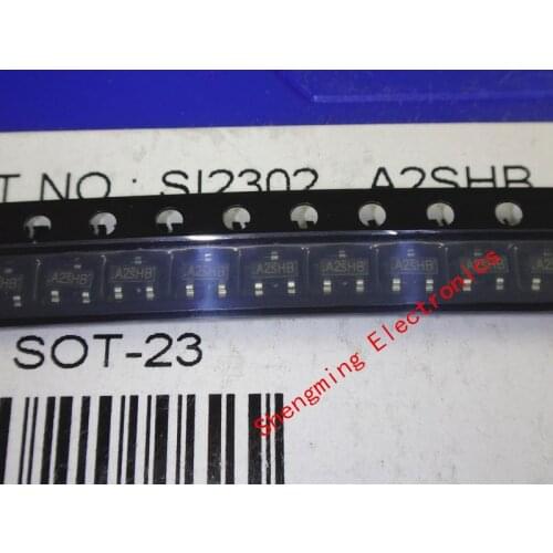 50pcs SMD SI2302 SI2302DS A2SHB field effect transistor SOT-23