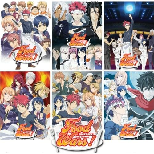 6style Choose Food Wars Anime Manga PICTURE Art Film Print Silk Poster Home Wall Decor 24x36inch