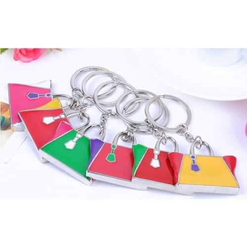 FREE SHIPPING BY DHL 200pcs/lot 2015 New Zinc Alloy Handbag Keychains Metal Bag Shaped Keyrings for Gifts