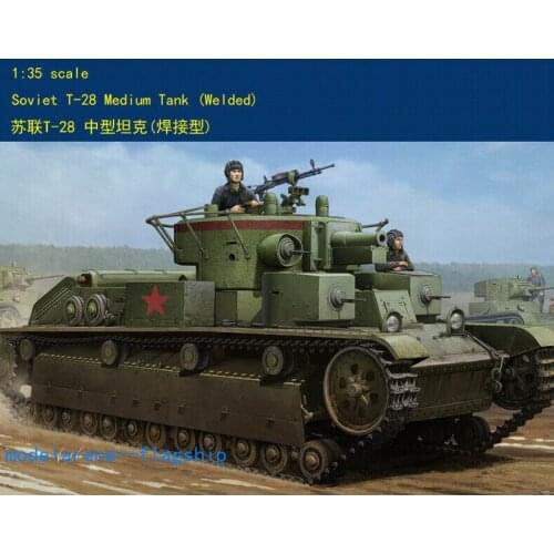 Hobby Boss Trumpeter 1/35 83852 SOVIET T-28 MEDIUM TANK [WELDED] MODEL KIT