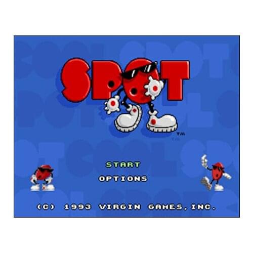 Cool Spot NTSC Version 16 Bit 46 Pin Big Gray Game Card For USA Game Players