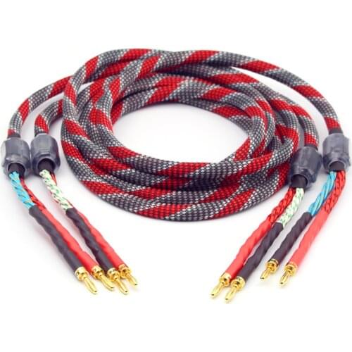 Western Electric oxygen-free copper audio speaker cable HI-FI high-end amplifier speaker cable Banana plug