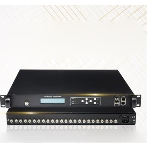 Cable TV front end 12 DVB-S quad DTMB modulator