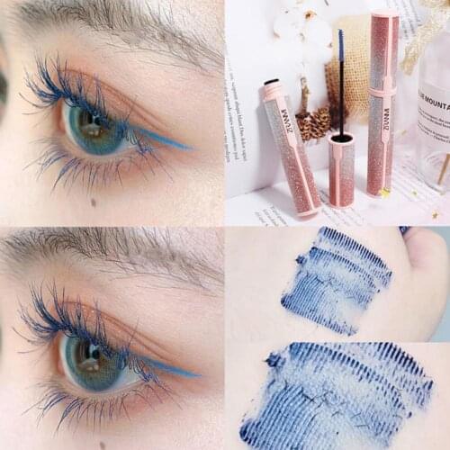 Beauty Mascara 4D Silk Waterproof Small Fiber Starry Mascara Non-Smudged Sky Up Make Head Cosmetic Brush Curly Long Thick D2T1