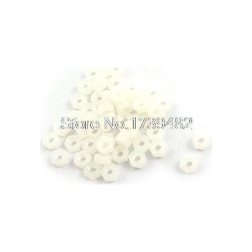 Machine Boards M3 Thread Nylon Insulated Hex Threaded Spacer Support 50 Pcs