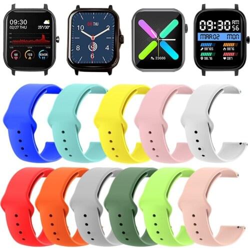 20MM Wrist Strap For COLMI P12 P10 P9 P8 Plus Pro Silicone Band For COLMI V31 V23 Pro Land 1 2S Replace Bracelet Watch Accessory