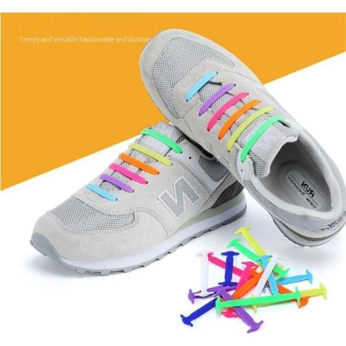 Child Baby Silicone Shoelaces No Tie Shoelaces 12pcs/lot Elastic Lace Shoelace Creative Lazy Silicone Laces Rubber Lace