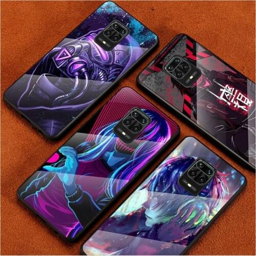 Face mask style future For Xiaomi Redmi Note 10 10S 9T 9S 9 8T 8 7 Phone Case Tempered Glass Hot New Shell Luxury Cove