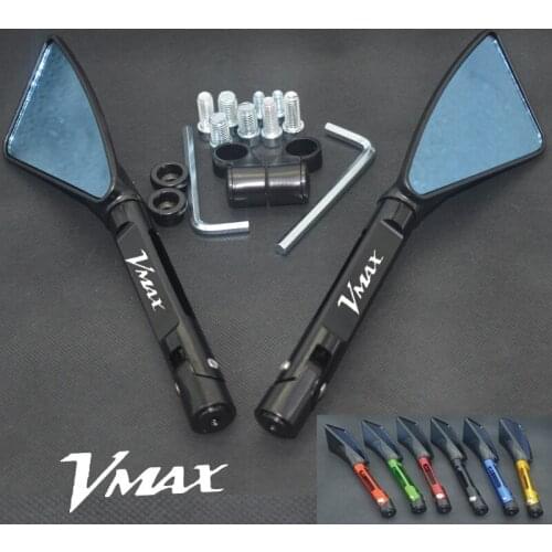 Universal Motorcycle mirror CNC side Rearview For Yamaha vmax