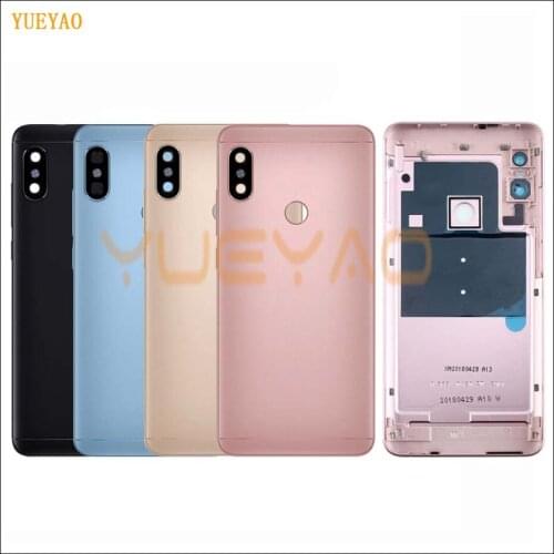 Back Housing For Xiaomi Redmi Note5 Battery Back Cover Rear Door Case Redmi Note 5 Pro Power Volume Buttons+Camera Lens