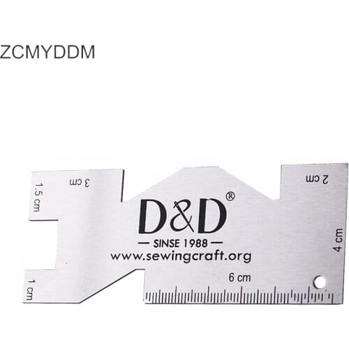 ZCMYDDM 1pc Sewing Measuring Gauge Quilting Ruler High Quality Metal for Cutting Fabric DIY Sewing Tools