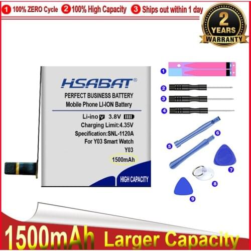 HSABAT 0 Cycle Battery for Y01 Y01S Y02 Y03 Z1 Z2 Z3 Z5 Z6 Child Call Watch Battery Positioning Watch Replacement Accumulator